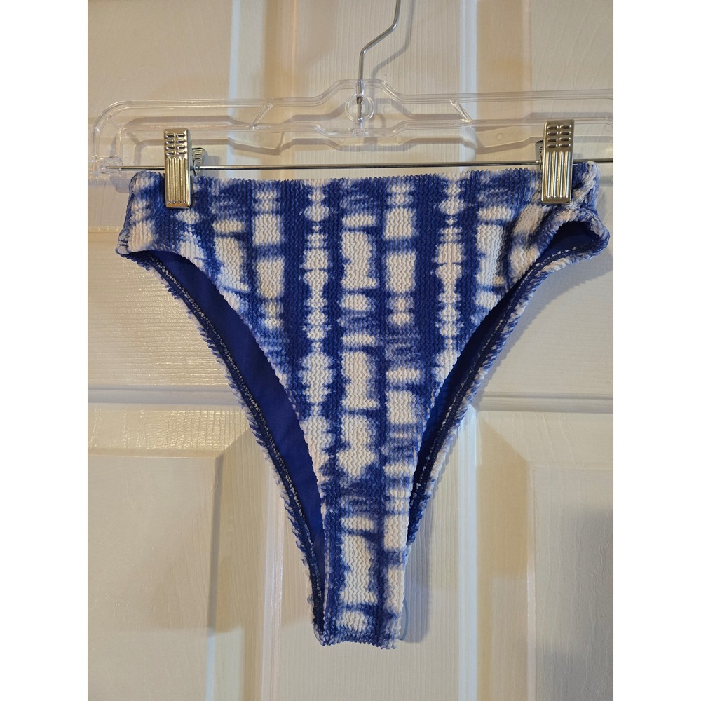 FULL TILT SWIM Cheeky High Waist Textured‎ Tie Dye Bikini Bottoms XS